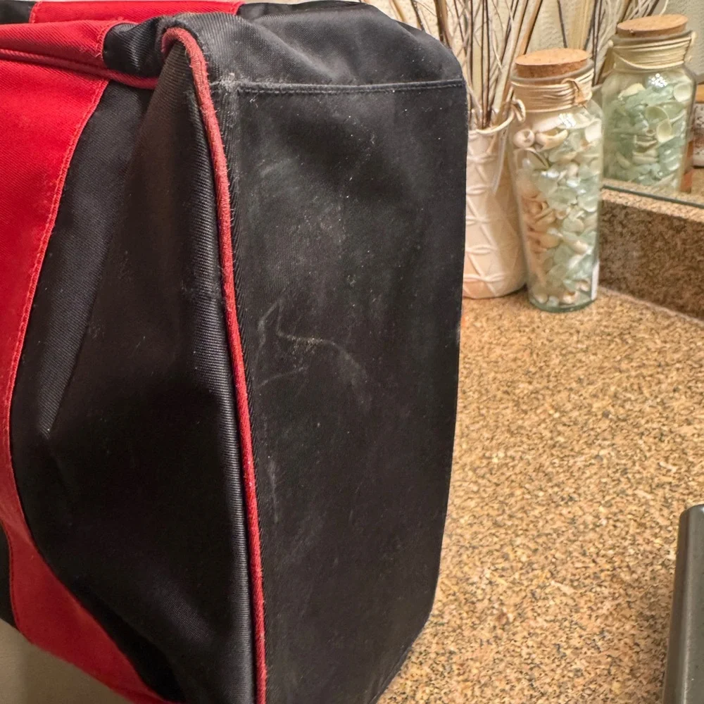 Vinatge Polo‎ by Ralph Lauren Black and Red Tote Bag